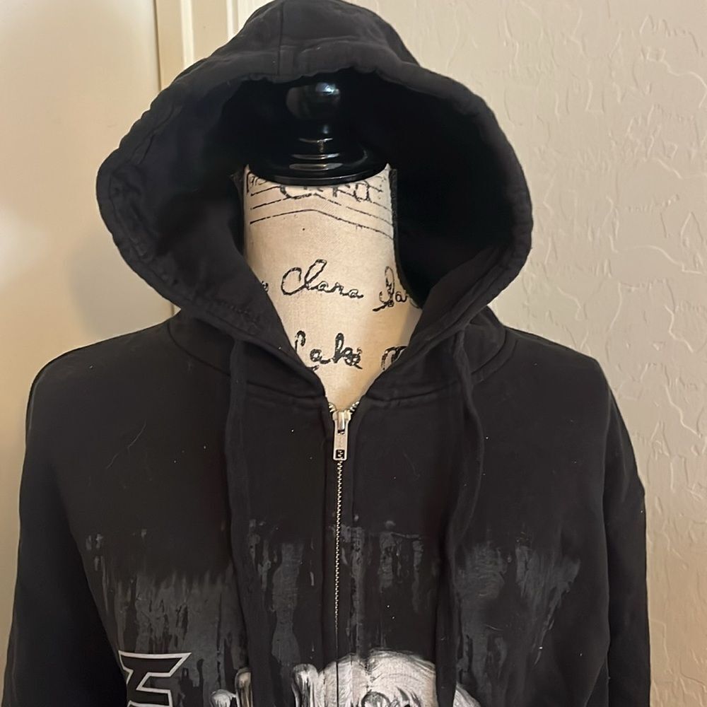 Iron Maiden Band Music Black Graphic Zipper Closure Sweatshirt Concert Festival - Picture 4 of 9